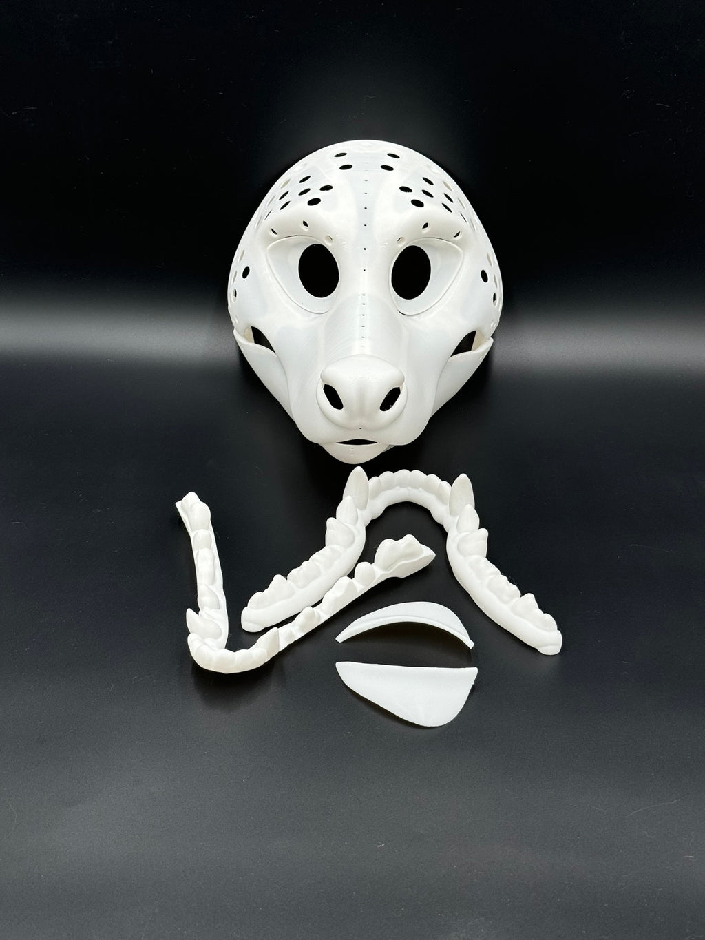 Opossum 3D printed fursuit head base