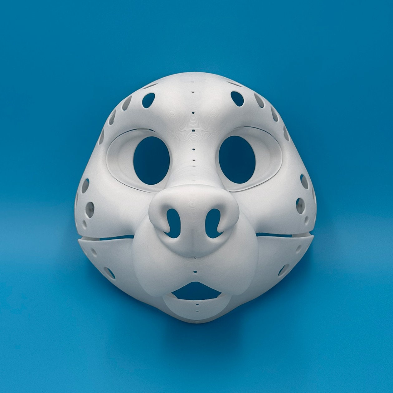 Wolf 3D printed fursuit head base