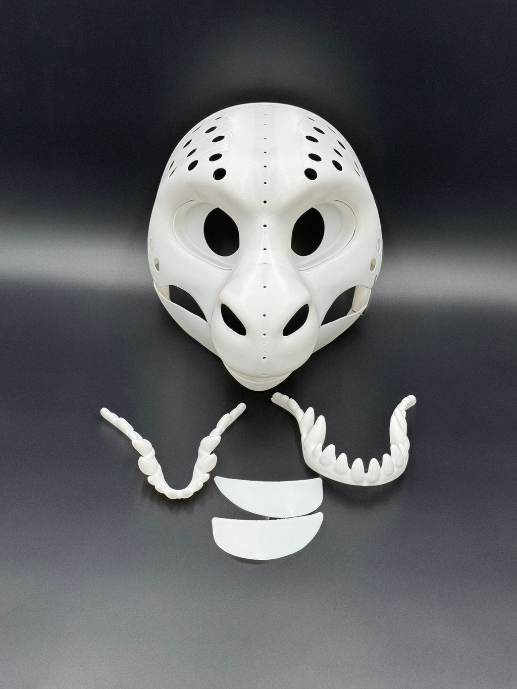 Triangular Dragon 3D printed fursuit head base