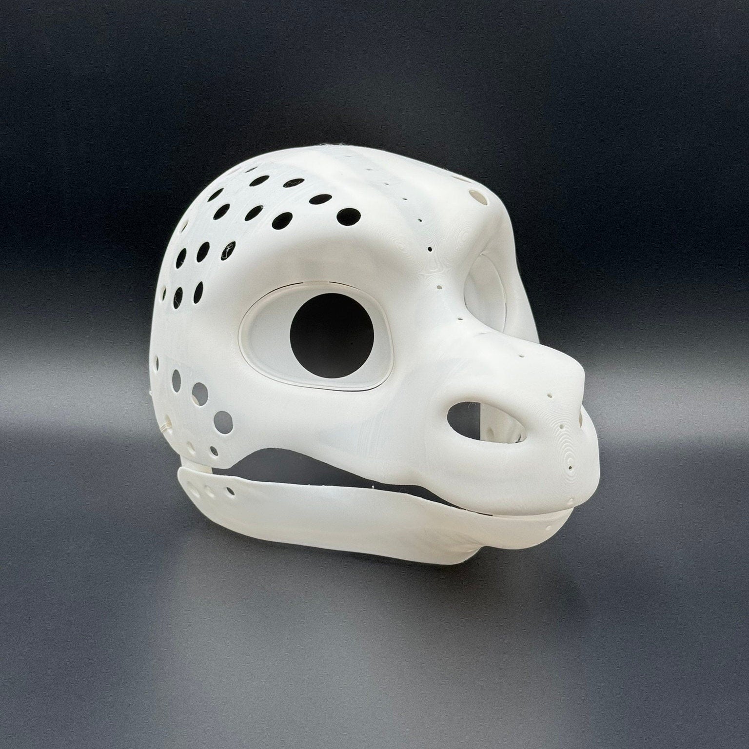 Triangular Dragon 3D printed fursuit head base