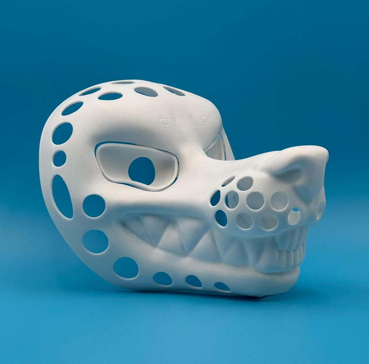 Toothy Dog 3D printed fursuit head base