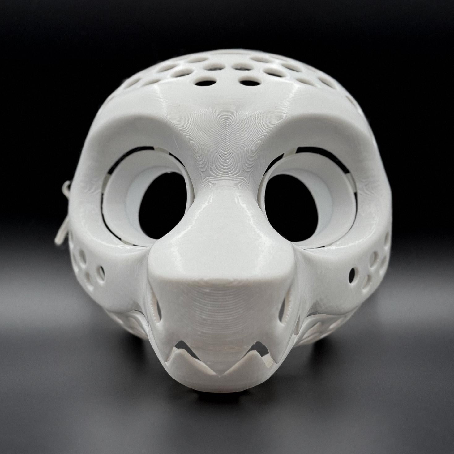 Wickerbeast 3D printed fursuit head base